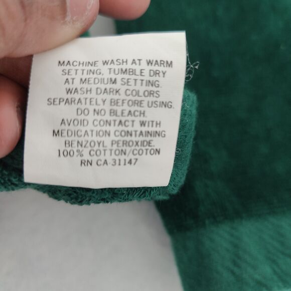 RA Briggs Green Christmas Tree Hand Towel Cat Santa Hat Embroidered Vintage Set3 - Picture 8 of 8